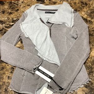 Moto Style Zip Up Sweater